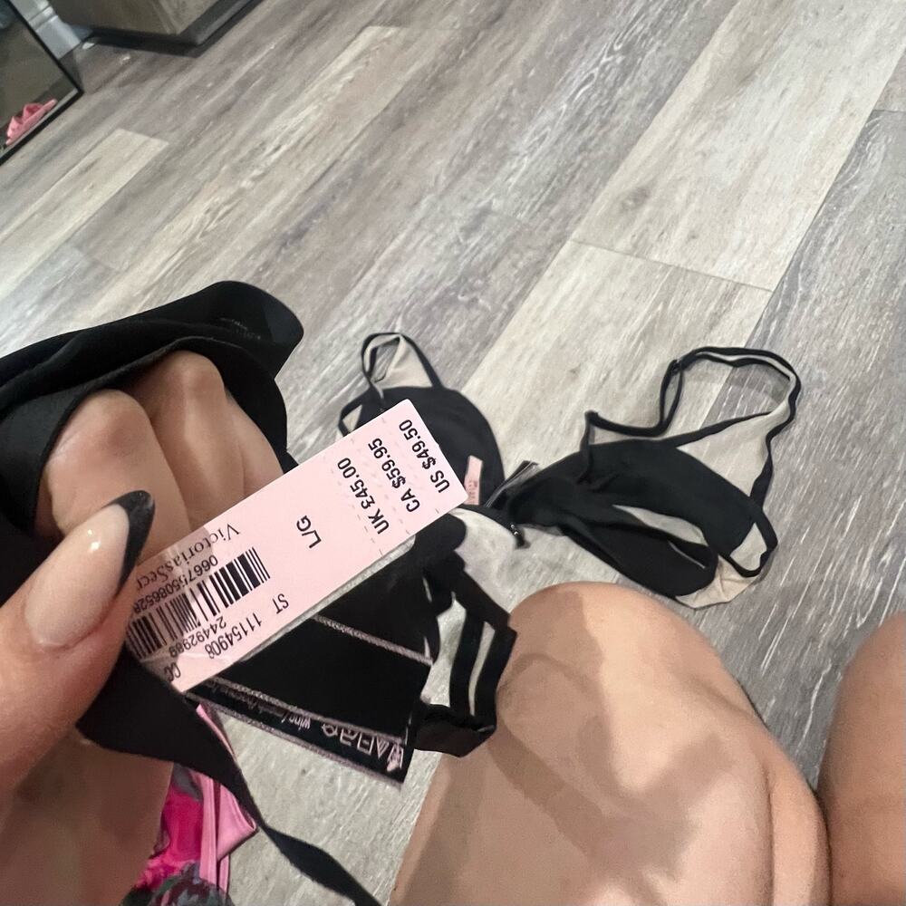 Victoria's Secret Black Mesh Bralette Bra - Picture 6 of 7